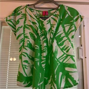 Lily Pulitzer Girls Blouse Size Medium 7/8